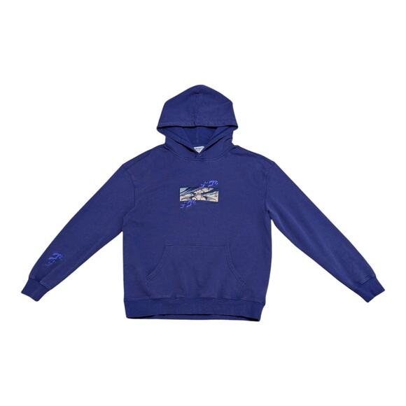 Animato Jotaro Kujo JoJos Bizarre Adventure Hoodie Purple Embroidered Anime Mens